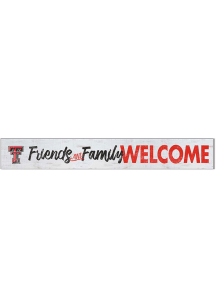 KH Sports Fan Texas Tech Red Raiders 5x36 Welcome Door Plank Sign