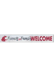 KH Sports Fan Washington State Cougars 5x36 Welcome Door Plank Sign