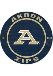 KH Sports Fan Akron Zips 20x20 Colored Circle Sign