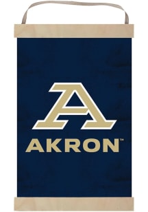KH Sports Fan Akron Zips Reversible Retro Banner Sign - Blue