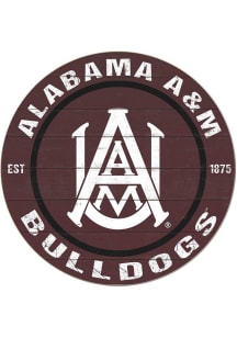 KH Sports Fan Alabama A&amp;M Bulldogs 20x20 Colored Circle Sign