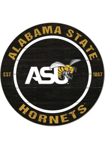 KH Sports Fan Alabama State Hornets 20x20 Colored Circle Sign