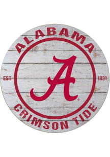 KH Sports Fan Alabama Crimson Tide 20x20 Weathered Circle Sign