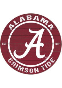 KH Sports Fan Alabama Crimson Tide 20x20 Colored Circle Sign