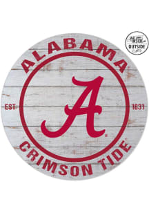 KH Sports Fan Alabama Crimson Tide 20x20 In Out Weathered Circle Sign