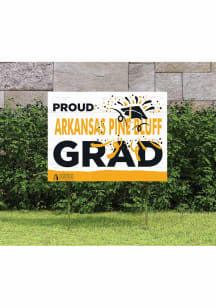Arkansas Pine Bluff Golden Lions 18x24 Proud Grad Logo Yard Sign