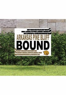 Arkansas Pine Bluff Golden Lions 18x24 Retro School Bound Yard Sign