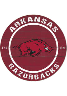 KH Sports Fan Arkansas Razorbacks 20x20 Colored Circle Sign
