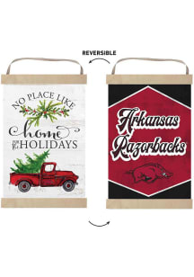 KH Sports Fan Arkansas Razorbacks Holiday Reversible Banner Sign
