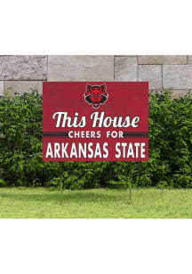 Arkansas State Red Wolves 18x24 This House Cheers Yard Sign
