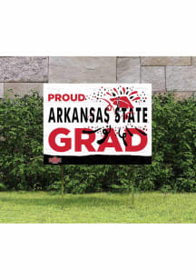 Arkansas State Red Wolves 18x24 Proud Grad Logo Yard Sign