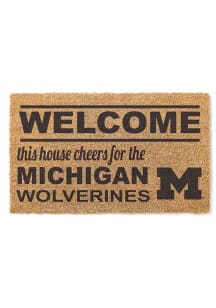 Michigan Wolverines 18x30 Welcome Door Mat
