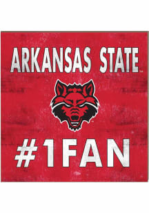 KH Sports Fan Arkansas State Red Wolves 10x10 #1 Fan Sign