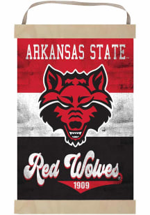 KH Sports Fan Arkansas State Red Wolves Reversible Retro Banner Sign