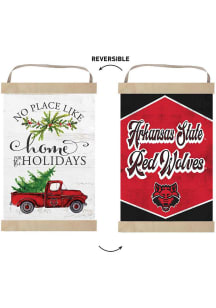 KH Sports Fan Arkansas State Red Wolves Holiday Reversible Banner Sign