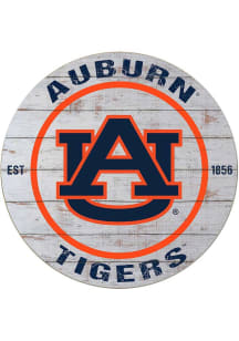 KH Sports Fan Auburn Tigers 20x20 Weathered Circle Sign