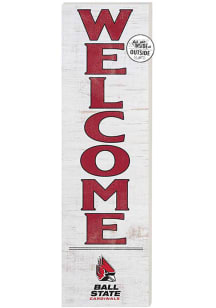 KH Sports Fan Ball State Cardinals 10x35 Welcome Sign