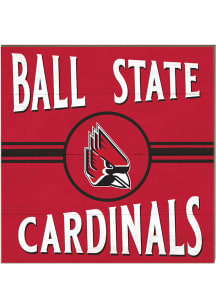 KH Sports Fan Ball State Cardinals 10x10 Retro Sign