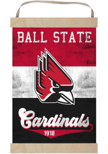 KH Sports Fan Ball State Cardinals Reversible Retro Banner Sign