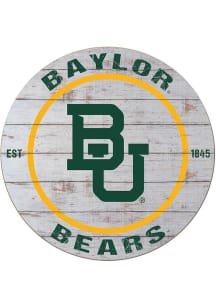KH Sports Fan Baylor Bears 20x20 Weathered Circle Sign