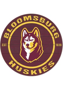 KH Sports Fan Bloomsburg University Huskies 20x20 Colored Circle Sign