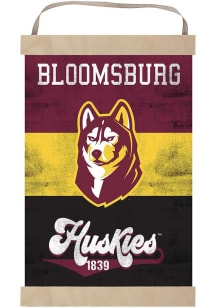 KH Sports Fan Bloomsburg University Huskies Reversible Retro Banner Sign