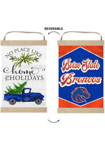 KH Sports Fan Boise State Broncos Holiday Reversible Banner Sign