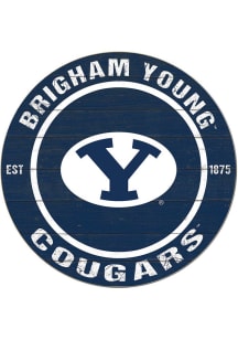 KH Sports Fan BYU Cougars 20x20 Colored Circle Sign