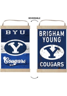 KH Sports Fan BYU Cougars Reversible Retro Banner Sign
