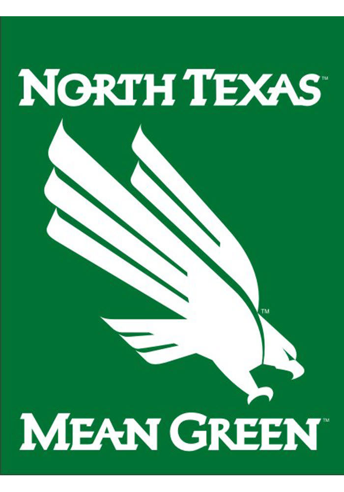 North Texas Mean Green 30x40 Green Silk Screen Banner