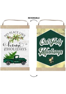KH Sports Fan Cal Poly Mustangs Holiday Reversible Banner Sign