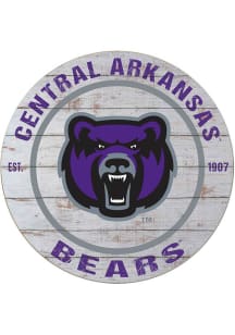 KH Sports Fan Central Arkansas Bears 20x20 Weathered Circle Sign