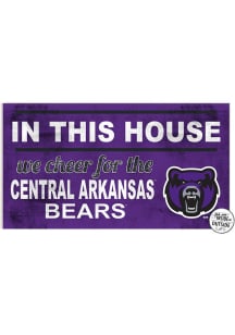 KH Sports Fan Central Arkansas Bears 20x11 Indoor Outdoor In This House Sign