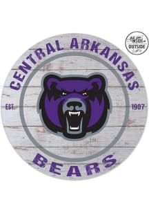 KH Sports Fan Central Arkansas Bears 20x20 In Out Weathered Circle Sign