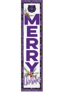 KH Sports Fan Central Arkansas Bears 11x46 Merry Christmas Leaning Sign