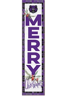KH Sports Fan Central Arkansas Bears 11x46 Merry Christmas Leaning Sign - Purple