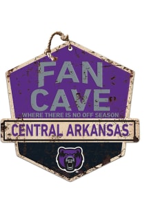 KH Sports Fan Central Arkansas Bears Fan Cave Rustic Badge Sign