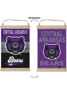 KH Sports Fan Central Arkansas Bears Faux Rusted Reversible Banner Sign
