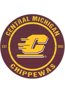 KH Sports Fan Central Michigan Chippewas 20x20 Colored Circle Sign