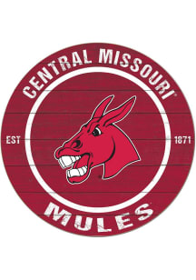KH Sports Fan Central Missouri Mules 20x20 Colored Circle Sign