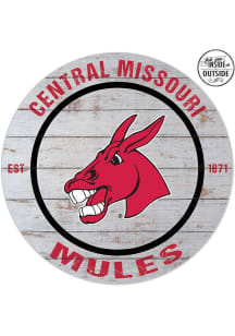 KH Sports Fan Central Missouri Mules 20x20 In Out Weathered Circle Sign