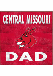 KH Sports Fan Central Missouri Mules 10x10 Dad Sign