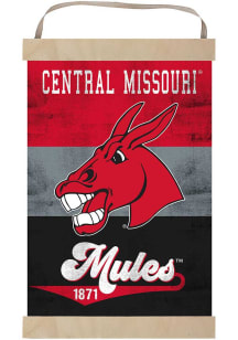 KH Sports Fan Central Missouri Mules Reversible Retro Banner Sign