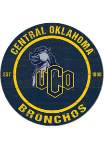 KH Sports Fan Central Oklahoma Bronchos 20x20 Colored Circle Sign