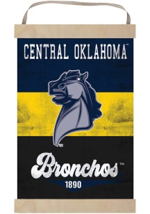 KH Sports Fan Central Oklahoma Bronchos Reversible Retro Banner Sign