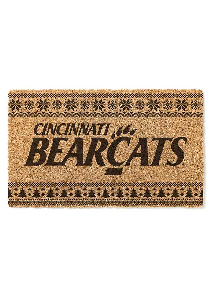 Cincinnati Bearcats Holiday Logo Door Mat