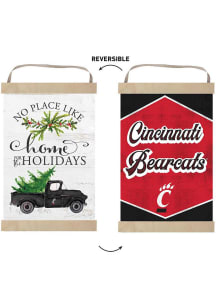 KH Sports Fan Cincinnati Bearcats Holiday Reversible Banner Sign