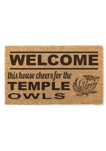 Temple Owls 18x30 Welcome Door Mat