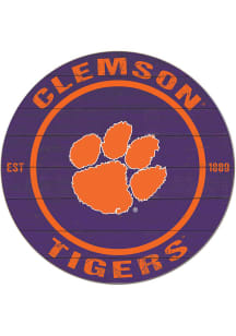 KH Sports Fan Clemson Tigers 20x20 Colored Circle Sign