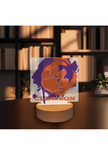Clemson Tigers Paint Splash Light Desk Accessory